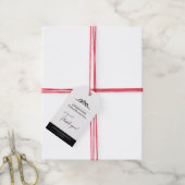 Zakelijke vastgoedmakelaar onderneming cadeaulabel (Met Touw)