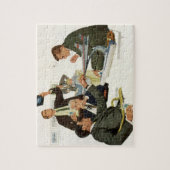 Zakelijke vergadering van Vintage Airline Executiv Legpuzzel (Verticaal)