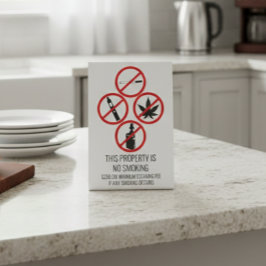 Zakelijke verhuur van korte termijn Niet roken Sig Reclamebord Met Voetstuk