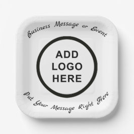 Zakelijke verjaardag Huwelijk Afgestudeerd Logo Fo Papieren Bordje