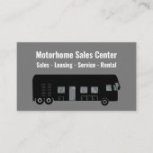 Zakelijke verkoop en service van motorhomes visitekaartje (Voorkant)
