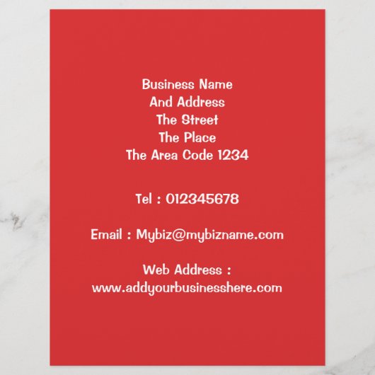 Zakelijke verkoop flyer (Achterkant)