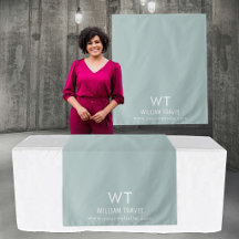 Zakelijke verkopers tafel loper banner display gro