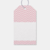 ZAKELIJKE VERPAKKING gemaakt met liefde roze chevr Cadeaulabel (Achterkant)