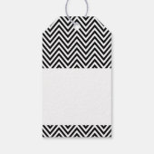 ZAKELIJKE VERPAKKING gemaakt met liefde zwart chev Cadeaulabel (Achterkant)