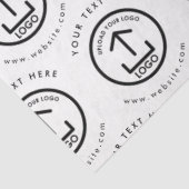 Zakelijke verpakking Logo tekst website branding Tissuepapier (Detail)