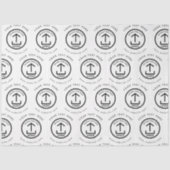 Zakelijke verpakking Logo tekst website branding Tissuepapier (Voorkant)