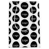 Zakelijke verpakking met aangepast logo medium cadeauzakje (Voorkant)