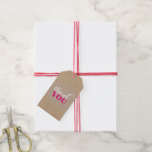 ZAKELIJKE VERPAKKING rustieke gouden confetti spot Cadeaulabel (Met Touw)