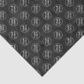 Zakelijke verpakking van donkergemarmerd logo-tiss tissuepapier (Detail)