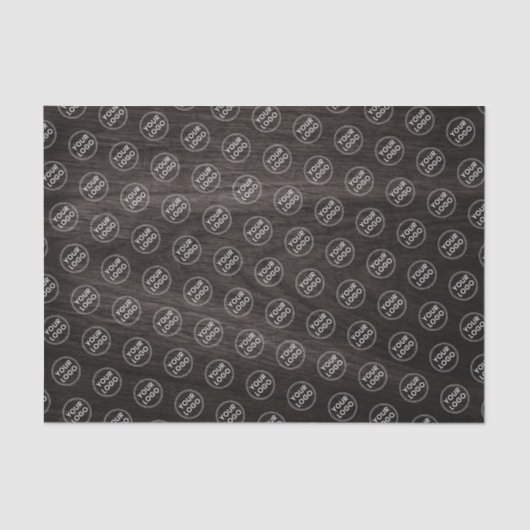 Zakelijke verpakking van donkerhout toevoegen tissuepapier (Voorkant)