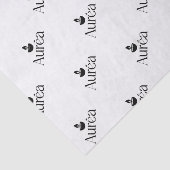 Zakelijke verpakking van het merk Logo Tissuepapier (Detail)