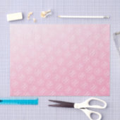 Zakelijke verpakking van lichtroze gradiënt logo tissuepapier (Craft)