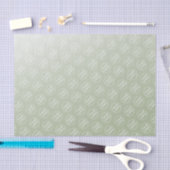 Zakelijke verpakking van logo met groene gradiënt tissuepapier (Craft)