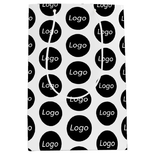 Zakelijke verpakkingen met aangepast logo medium cadeauzakje (Voorkant)