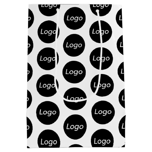 Zakelijke verpakkingen met aangepast logo medium cadeauzakje (Achterkant)