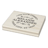 Zakelijke Verpakkingsnaam Retouradres Monogram Rubberstempel (Stempel)