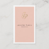 Zakelijke VIP Salon Director Stylish Luxury Visitekaartje (Voorkant)