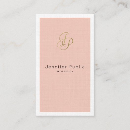 Zakelijke VIP Salon Director Stylish Luxury Visitekaartje (Voorkant)