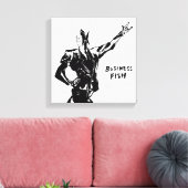 Zakelijke visinkt schilderij (versie ZEN) Canvas Afdruk (Insitu (Woonkamer))