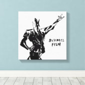 Zakelijke visinkt schilderij (versie ZEN) Canvas Afdruk (Insitu (Houten vloer))