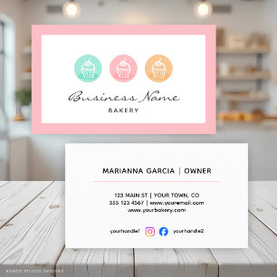 Zakelijke Visitekaart van een Professionele Bakker Visitekaartje