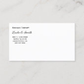 Zakelijke Visitekaart Visitekaartje (Achterkant)