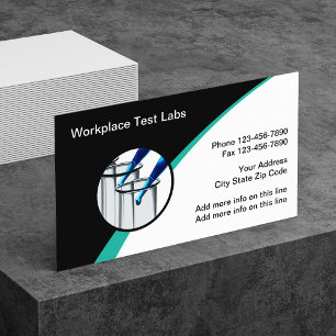 Zakelijke visitekaarten voor drugstest laboratoriu visitekaartje