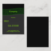 Zakelijke Visitekaartje in Binaire Code (Voorkant / Achterkant)