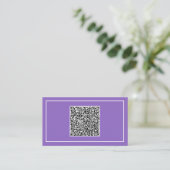 Zakelijke Visitekaartje met QR-code Scan Info (Staand voorkant)