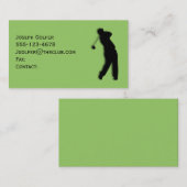 Zakelijke Visitekaartje Template Mannen Golfer Gro (Voorkant / Achterkant)