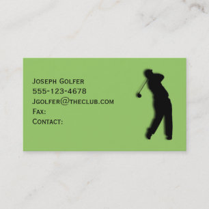 Zakelijke Visitekaartje Template Mannen Golfer Gro