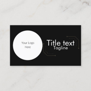Zakelijke Visitekaartje Template, Zwart, Wit