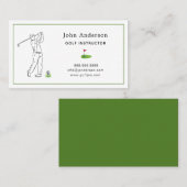 Zakelijke Visitekaartje voor Golfcoach (Voorkant / Achterkant)