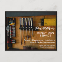 Zakelijke Visitekaartjes Template voor Handyman