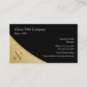 Zakelijke Visitekaartjes van Classy Title Company