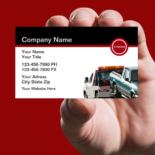 Zakelijke Visitekaartjes voor Automotive Towing Ta