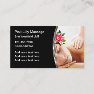 Zakelijke Visitekaartjes voor Massage Therapie