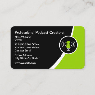 Zakelijke Visitekaartjes voor Professionele Podcas