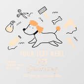 Zakelijke voorkant van Power Grooming Tools person Raamsticker (Vel)