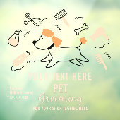 Zakelijke voorkant van Power Grooming Tools person Raamsticker (Vel 3)