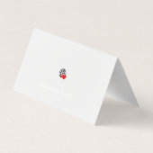 Zakelijke vouwkaarten en bedankkaarten | creatief visitekaartje (Achterkant)