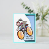 Zakelijke vrienden, je bent een winnaar briefkaart (Staand voorkant)