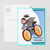 Zakelijke vrienden, je bent een winnaar briefkaart (Voorkant / Achterkant)