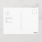 Zakelijke vrolijke & heldere kerst Moderne foto Briefkaart (Achterkant)