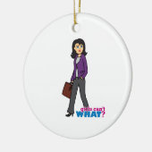 Zakelijke vrouw - Middelgroot Keramisch Ornament (Links)