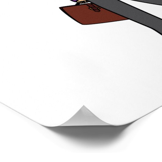 Zakelijke vrouw - Middelgroot Poster (Hoek)