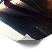 Zakelijke vrouwen in een stad van de toekomst poster (Hoek)