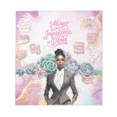 Zakelijke vrouwen succes en empowerment notitieblok (Voorkant)