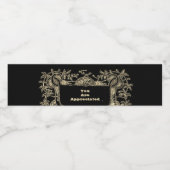 Zakelijke waardering Middeleeuwse Schild Waterfles Etiket (Enkel label)